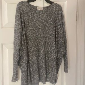 Grey Oversized Top From Vestique